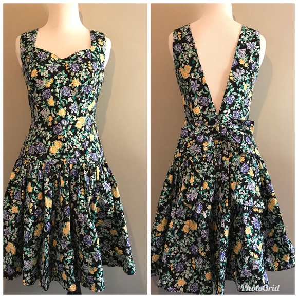 Bow Back Vintage Dress